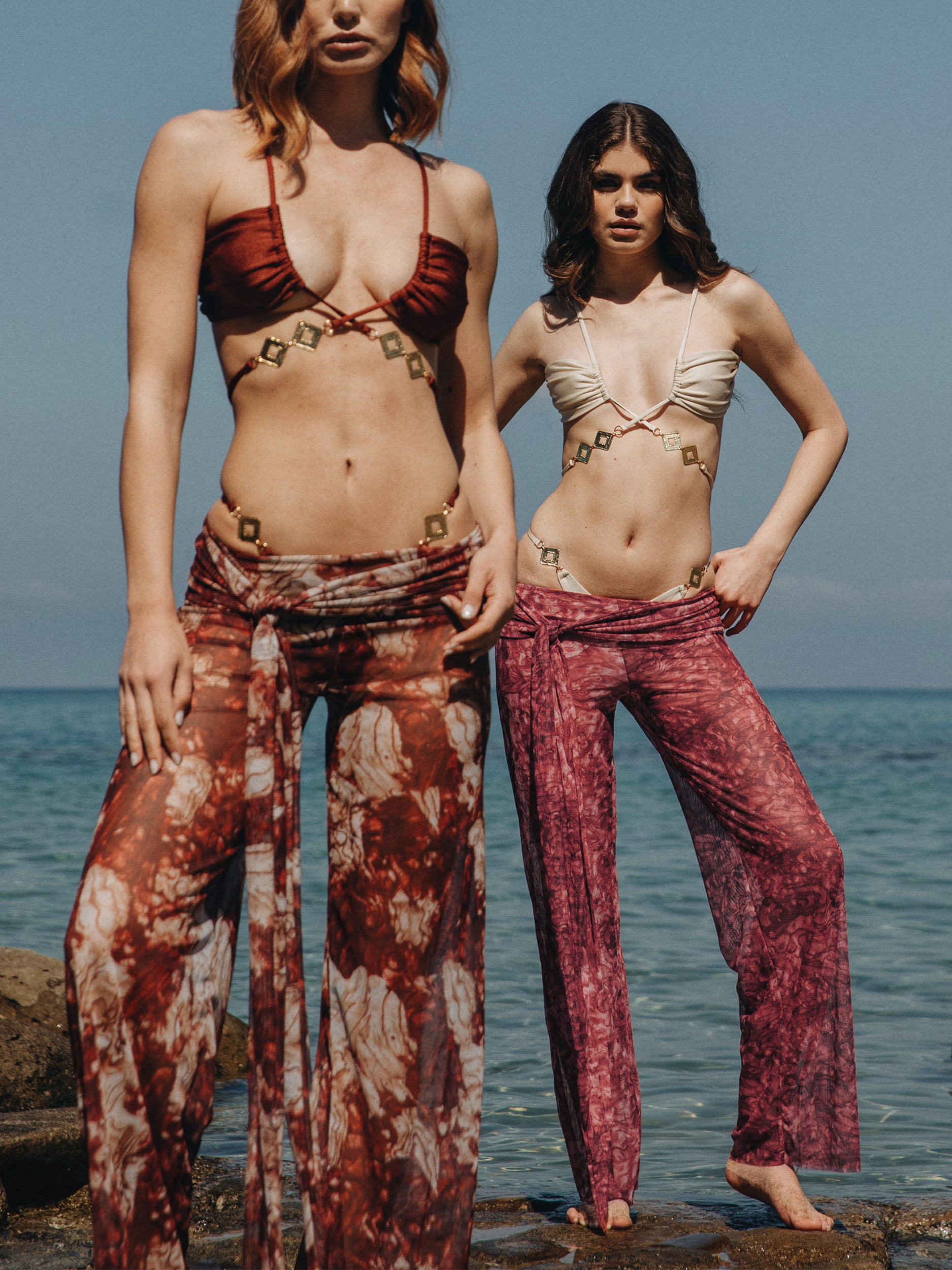 Shelea lightweight pants - Pink Abalone