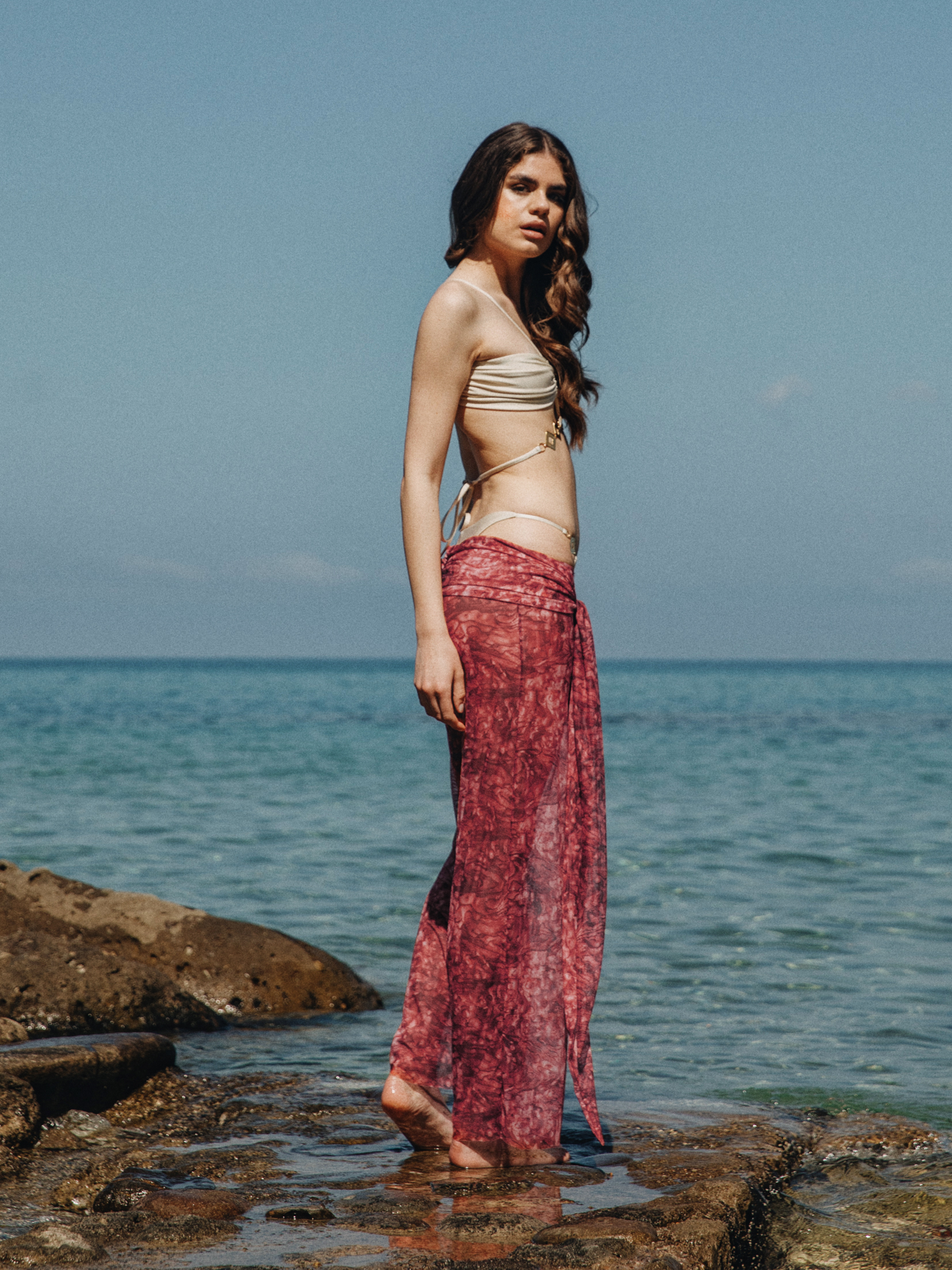 Shelea lightweight pants - Pink Abalone